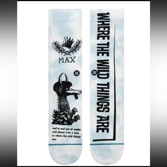 Stance Where The Wild Things Are Crew Socks Kids Large 3-5.5, NWT - Picture 4 of 8